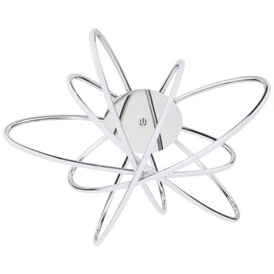 LED Plafondlamp - Plafondverlichting - Glama - 100W - Natuurlijk Wit 4000K - Mat Chroom - Aluminium