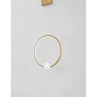 Lyora HanglampCelia goud met wit rond - 9820604 - thumbnail