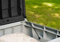 Novel keter kussenkist / opbergbox 340 liter grijs / zwart - thumbnail