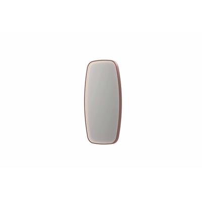 INK SP31 spiegel - 40x4x80cm contour in stalen kader incl dir LED - verwarming - color changing - dimbaar en schakelaar - geborsteld koper 8409844