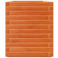 Plantenbak 70x40x49,5 cm massief grenenhout wasbruin - thumbnail