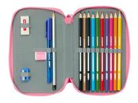 Dubbele etui Moos Flores Multicolour 12.5 x 19.5 x 4 cm 28 Onderdelen - thumbnail