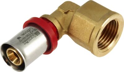 Bonfix Perskoppeling - 1x Alu-pers 1x Binnendraad - Kniekoppeling - 1/2 x 16mm