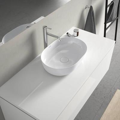 Duravit Luv opzetwastafel 50x35cm ovaal zonder kraangat zonder overloop wit/wit 0379500000