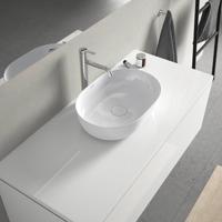 Duravit Luv opzetwastafel 50x35cm ovaal zonder kraangat zonder overloop wit/wit 0379500000 - thumbnail