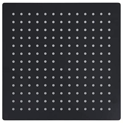 VidaXL Regendouchekop vierkant 30x30 cm roestvrij staal zwart