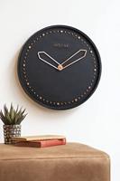 NeXtime NE-3197ZW Wandklok Dia. 35 Cm, Polyresin, Zwart - thumbnail