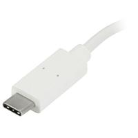 StarTech.com 4 Port USB-C Hub met 1x USB-C & 3x USB-A Poorten (SuperSpeed 5Gbps) - USB Bus Powered - Mobiele USB 3.0 Adapter Hub - USB 3.1 Gen 1/USB 3.2 Gen 1 Type-C - Wit - thumbnail