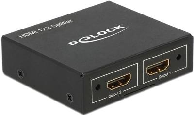 Delock 87701 HDMI-splitter Zwart - thumbnail