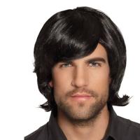 Spike zwart pruik - thumbnail