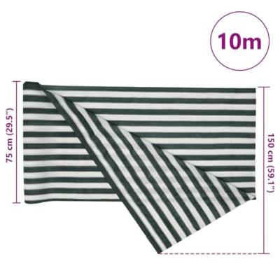 Privacynet 150 g/m 1,5x10 m HDPE groen en wit