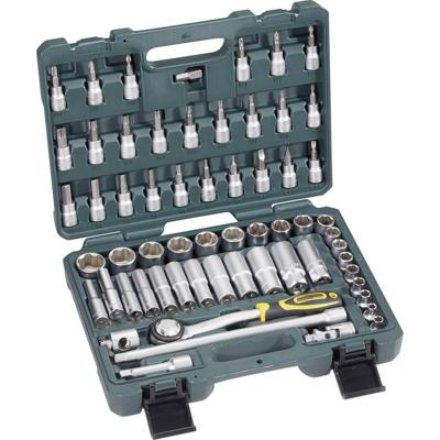 Brüder Mannesmann M 2045-SL Dopsleutelset Metrisch 3/8 (10 mm) 61-delig Brüder Mannesmann M 2045-SL Dopsleutelset Metrisch 3/8 (10 mm) 61-delig