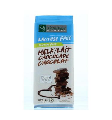 Damhert Lactose Free Chocoladetablet melk glutenvrij Damhert Lactose Free Chocoladetablet melk glutenvrij