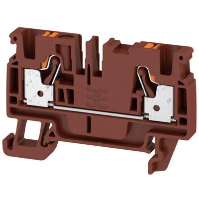 Weidmüller 2534370000 Doorgangsklem 6.1 mm Spanveer Bruin 100 stuk(s)