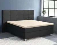 Primaviera Deluxe Topper Satijn Hoeslaken Zand 90 x 200 cm - thumbnail