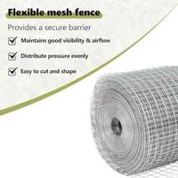 VidaXL Afrasteringspaal zilver 10 x 1,6 m (25 x 25 mm gaas) staal - thumbnail