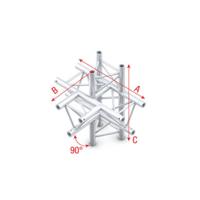 Showtec DT22 Decotruss 021 5-weg stuk 90g - thumbnail