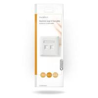 Nedis Netwerk Keystone-voorplaat | Frontplaat RJ45 | 2 poorten | 1 stuks - CCGP89760WT CCGP89760WT - thumbnail