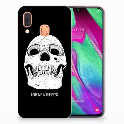 Silicone Back Case Samsung Galaxy A40 Skull Eyes Silicone Back Case Samsung Galaxy A40 Skull Eyes