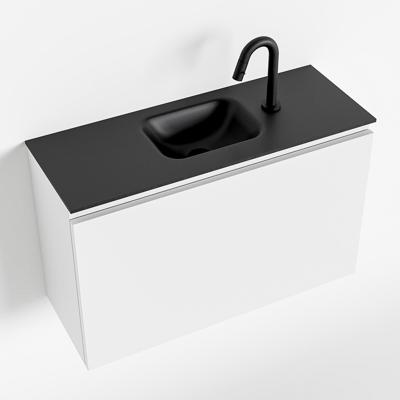 MONDIAZ OLAN 80cm toiletmeubel talc. LEX wastafel urban midden 1 kraangat MONDIAZ OLAN 80cm toiletmeubel talc. LEX wastafel urban midden 1 kraangat