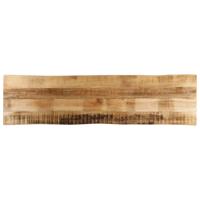 Tafelblad met natuurlijke rand 160x40x2,5 cm massief mangohout - thumbnail