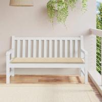 VidaXL Tuinbankkussen 150x50x2 cm oxford stof beige - thumbnail