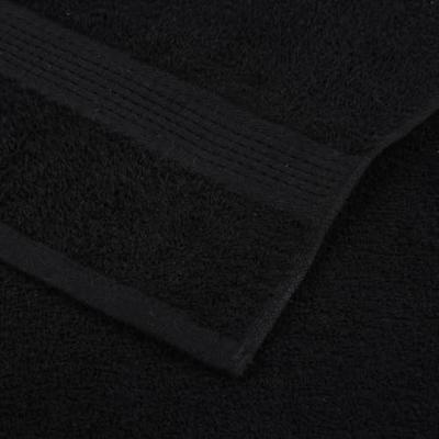 VidaXL Washandjes frogn 4 st 30x30 cm 360 g/m² zwart
