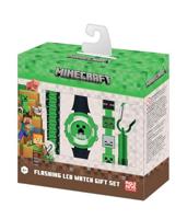 Accutime Minecraft Horloge Cadeau Set Groen/Zwart - thumbnail
