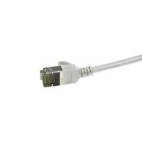 LogiLink CQ9052S RJ45 Netwerkkabel, patchkabel CAT 6A U/FTP 2.00 m Grijs Extreem dun, Vlambestendig, Flexibel, Folie afscherming, Halogeenvrij, Snagless, - thumbnail