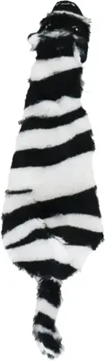 Boon hondenspeelgoed zebra plat+piep 35 centimeter zwart/wit Boon hondenspeelgoed zebra plat+piep 35 centimeter zwart/wit