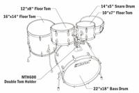 Tama IP52H6WBN-BOB Imperialstar, Blacked out Black w/ black nickel hardware - thumbnail