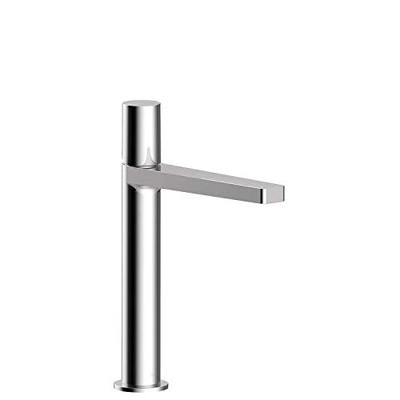 Wastafelmengkraan Tres Project 1-Knop Uitloop Recht 20 cm Rond Mat Zwart Tres