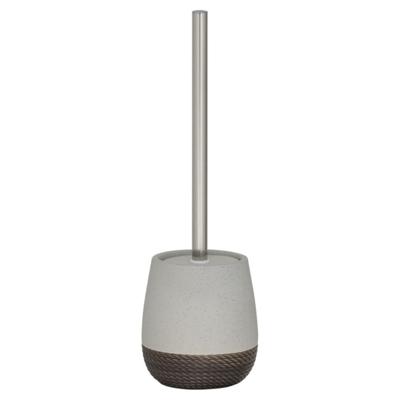 Toiletborstel met houder vrijstaand Sealskin Braid Grijs