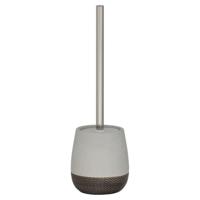 Toiletborstel met houder vrijstaand Sealskin Braid Grijs - thumbnail