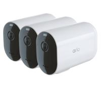 Arlo Pro 4 XL draadloze WiFi-beveiligingscamera voor buiten, 2K HDR, 160˚ kleurennachtzicht, sirene, bewegingsdetectie, 2-weg-audio, 12 mnd batterij, incl. proefp. Arlo Secure, 3 cam, wit - thumbnail