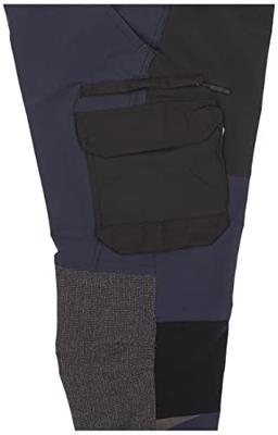 Blåkläder Service werkbroek met 4-weg stretch 14221645 | Donker marineblauw/Zwart | Maat 56 - 7330509734513