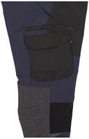 Blåkläder Service werkbroek met 4-weg stretch 14221645 | Donker marineblauw/Zwart | Maat 56 - 7330509734513 - thumbnail