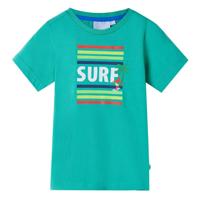 Kindershirt 116 groen - thumbnail
