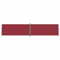 VidaXL Windscherm uittrekbaar 220x1000 cm rood - thumbnail