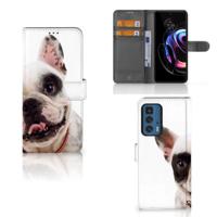 Motorola Edge 20 Pro | Telefoonhoesje | Met pasjeshouder | Franse Bulldog - thumbnail