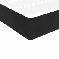 Pocketveringmatras medium 80x220x20 cm fluweel zwart - thumbnail