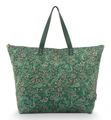 Pip Studio Pip Studio Tilda Tote Bag Large Quilted Daisy Dreams Green 66x20x44cm