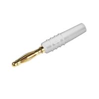 Stäubli SLS205-L Lamellenstekker Stekker, recht Stift-Ø: 2 mm Wit 1 stuk(s) - thumbnail