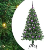 VidaXL Kunstkerstboom groen 150 cm pvc en staal en kunststof - thumbnail