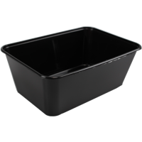 Bak | PP | 1000ml | 172x120x60mm | zwart | 500 stuks - thumbnail