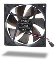 NoiseBlocker BlackSilent Pro PC-ventilator Zwart (b x h x d) 120 x 120 x 25 mm - thumbnail