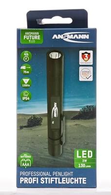 Ansmann 1600-0160 Future T120 Penlight werkt op batterijen LED 115 mm Zwart Ansmann 1600-0160 Future T120 Penlight werkt op batterijen LED 115 mm Zwart
