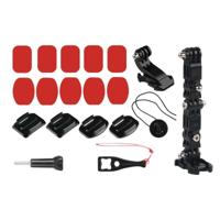Fiets helm zelfklevende multi-joint Arm vaste Mount Set met J-Hook gesp Mount & schroef voor GoPro HERO7/6 /5 /5 sessie /4 sessie /4 /3+/3 /2 /1 Xiao - thumbnail