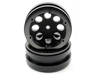 Axial 1.9 8 Hole Beadlocks - Black (2pcs) (AX8087)