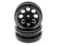 Axial 1.9 8 Hole Beadlocks - Black (2pcs) (AX8087) - thumbnail